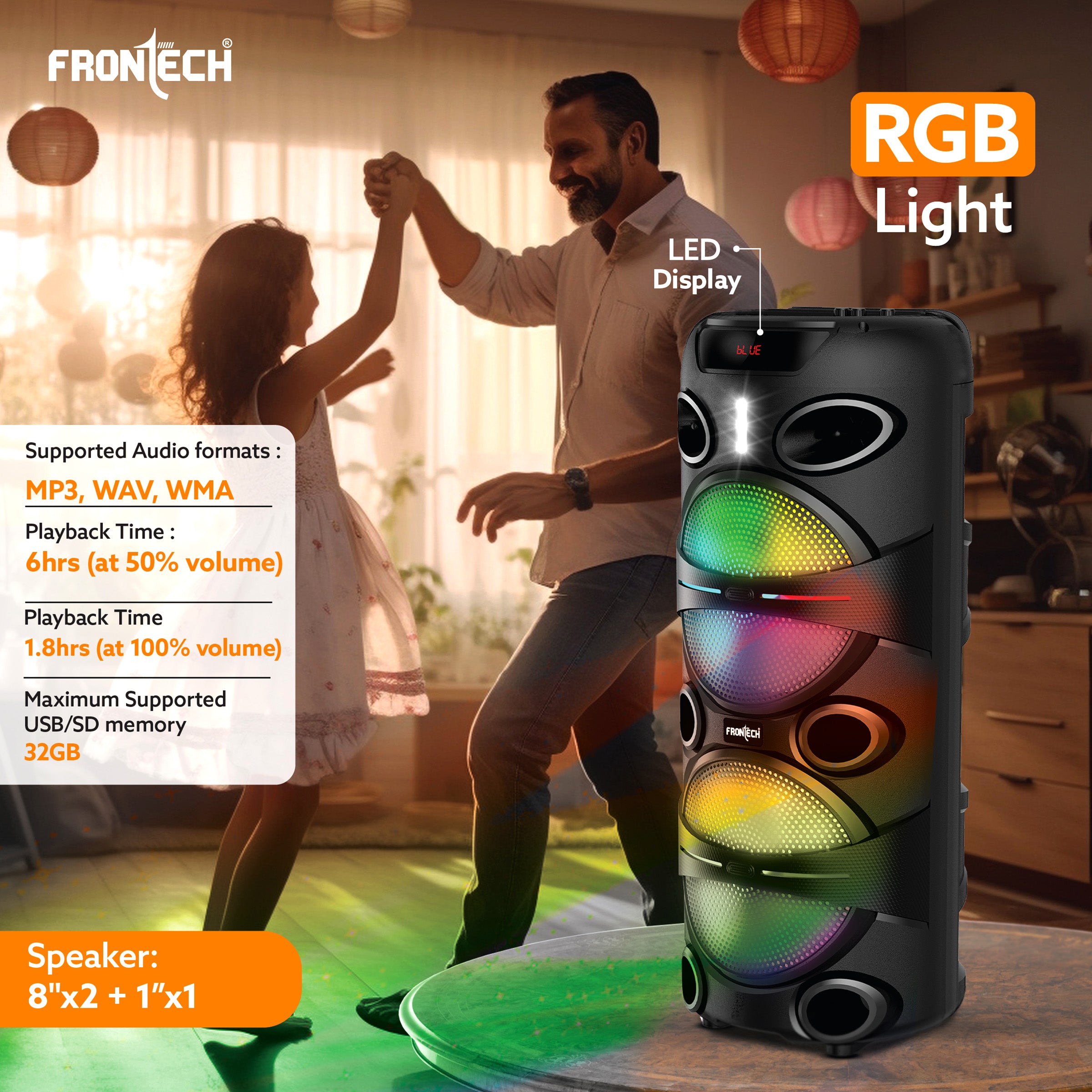 Frontech Groove Multimedia 24W Wireless Trolley Speaker (SW-0179) Frontech Groove Multimedia 24W Wireless Trolley Speaker (SW-0179)